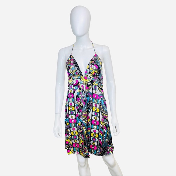 ALICE & TRIXIE 100% Silk Sexy Halter Dress
